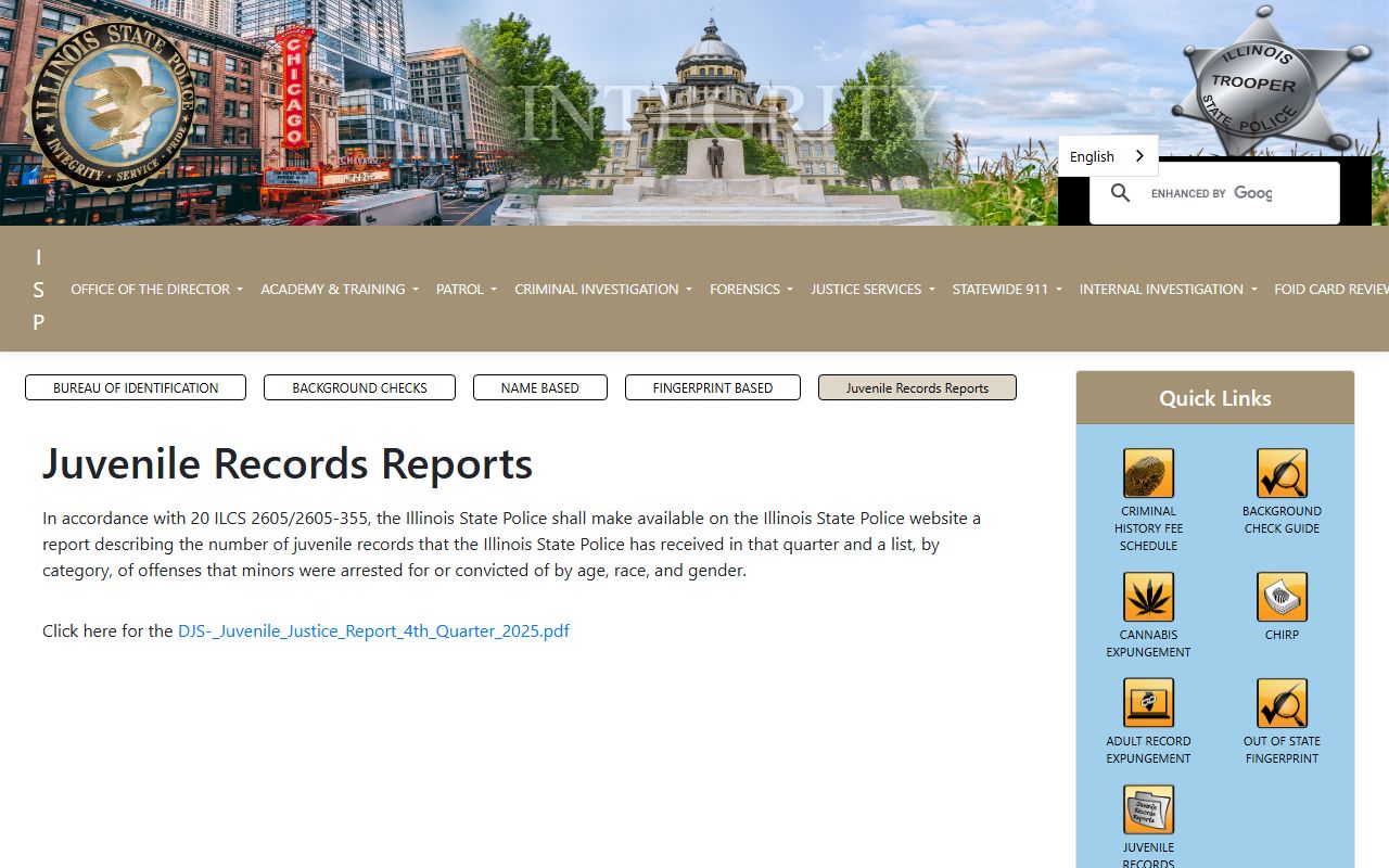 Illinois juvenile records and background check reporting rules
